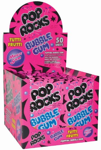 Pop Rock BubbleGum Tutti Fruiti x 50