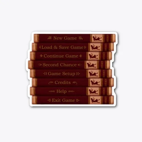 Nancy Drew Game Menu Sticker