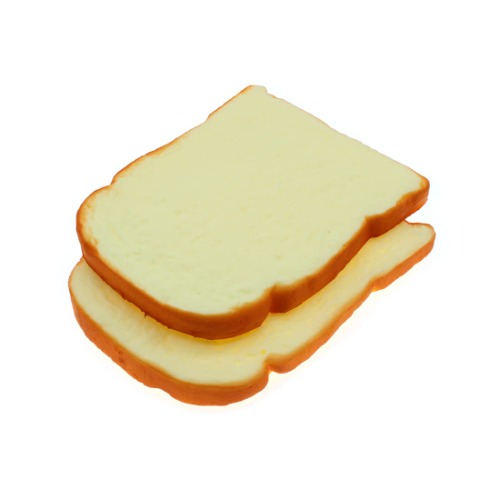 HAJXZH 2PCS Artificial Bread Fake Toast Slice Simulation Food Model