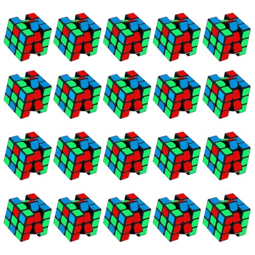Mini Cube 20 Pack Magic Cube, Puzzle Party Favors for Kids Party Puzzle Game Toys Classroom Rewards & School Prize for Students, Stress Relief Toys Goody Bag Filler Birthday Gift - 20
