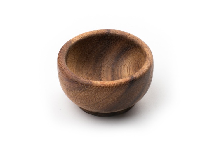 Ironwood Gourmet Acacia Condiment Cup, 2.75 x 2.75 x 1.5 inches, Brown - 