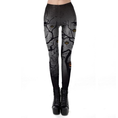 'Superstitious' Dark Style Leggings - WKDK1024 / XL
