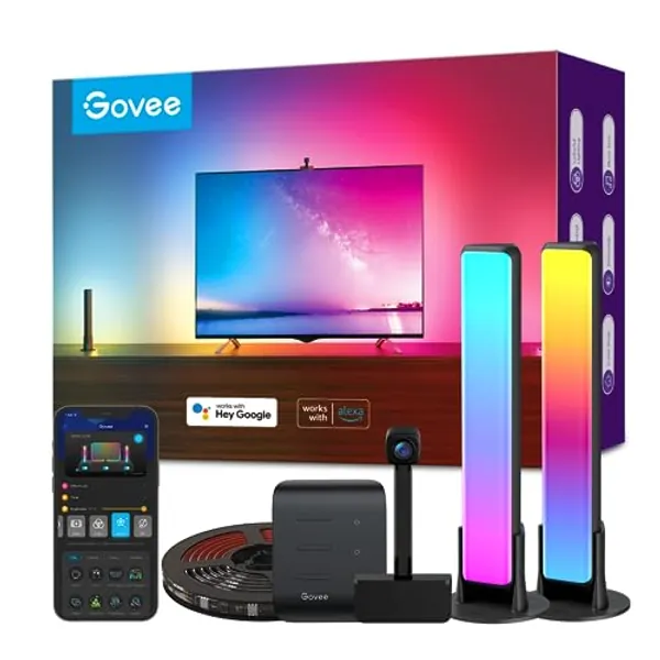 Govee Smart Wi-Fi RGBIC LED Strip Lights & Light Bars, DreamView T1 Pro for 55-65in TVs - Works with Alexa & Google Home