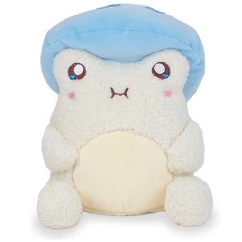 Cuddle Barn PlushGoals - Blueberry Yum Toadstool Wawa The Froggie Soft Kawaii Blue Cute Frog Plush Toy, 9 inches… - Blueberry Yum Toadstool Wawa