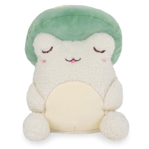 Cuddle Barn PlushGoals - Toady Toadstool Wawa The Froggie Soft Kawaii Cute Frog Plush Toy, 9 inches… - Toady Toadstool Wawa