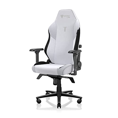 Secretlab Titan Evo Artic White Gaming Chair - Reclining, Ergonomic & Comfortable Computer Chair with 4D Armrests, Magnetic Head Pillow & 4-Way Lumbar Support - White - Fabric - Arctic White - Regular