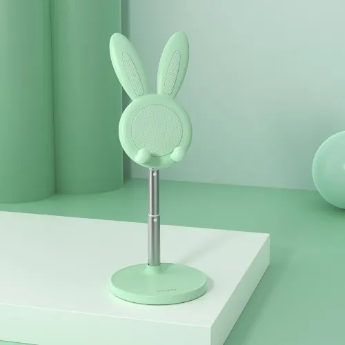 Mint Green Bunny Phone Stand