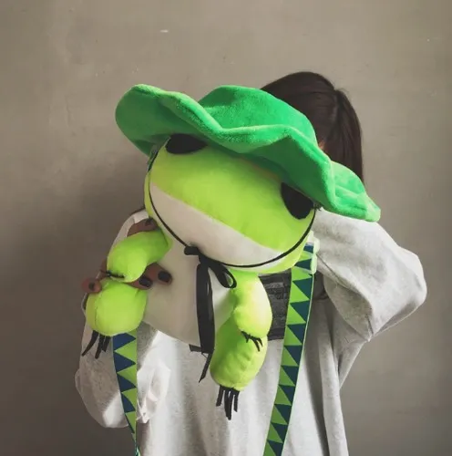 Travel Frog Japanese Anime Plush Backpack