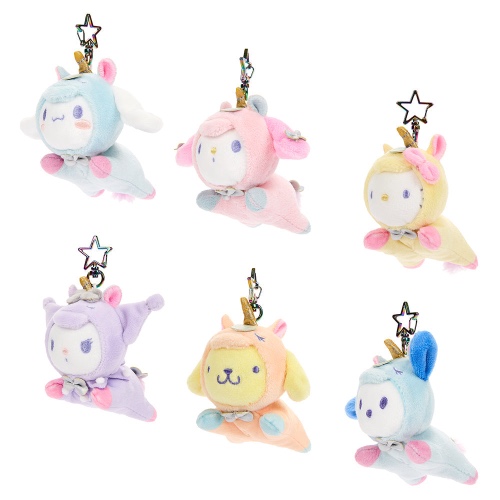 Hello Kitty and Friends - Unicorn Plush Charms - Kidrobot 3'' Blind Box Keychain [Pre-order]