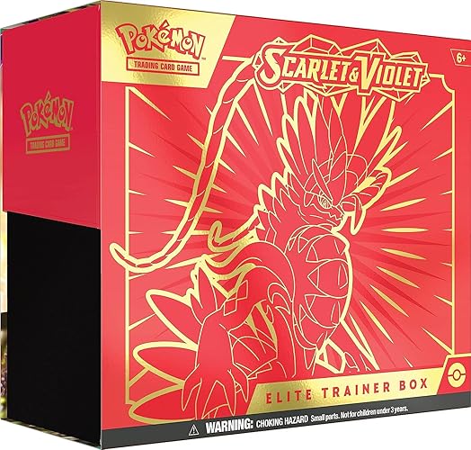 Pokémon TCG: Scarlet & Violet Elite Trainer Box (Miraidon Purple or Koraidon Red, Random Color) - Random Color