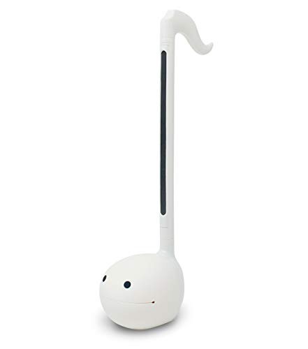 Otamatone Japanese Electronic Musical Instrument Portable Music Synthesizer from Japan by Maywa Denki Studio Award Winning, Educational Fun Gift for Children, Teens & Adults - White - White