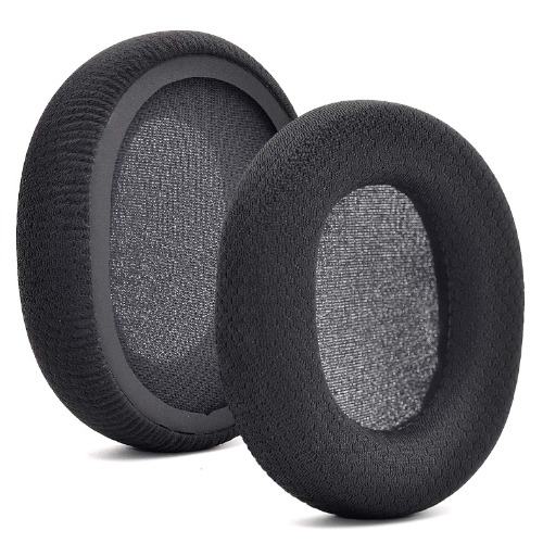 Arctis 3 / 5 / 7 / 9 Replacement Black Fabric Ear Pads Cushion Compatible with SteelSeries Arctis 3 / Arctis 5 / Arctis 7 Arctis 9 / Arctis 1 / Arctis pro Lossless Wireless Gaming Headset Headphone - 