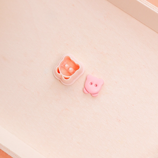 Micro kirby clay cutter | Kirby inspired clay cutter | Polymer clay cutter