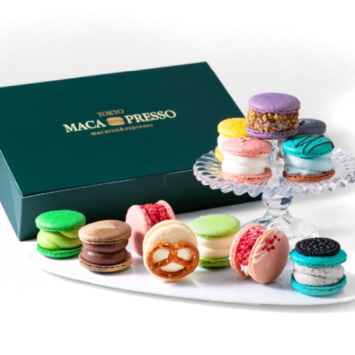 MACAPRESSO Macapresso Macapresso All-Star Set of 12, Fat Macaroon, Return, Sweets, Gift for the Aged, Sweets, Household Celebration, Western Confectionery, Present, Medium