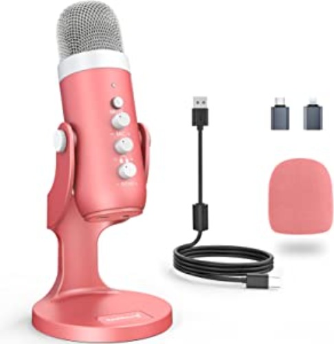 Pink ZealSound Gaming Microphone