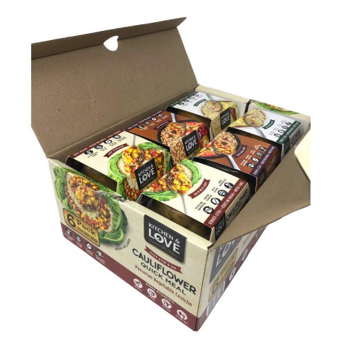 Kitchen & Love Best Sellers Variety Box 6-Pack | Vegan, Ready-to-Eat, No Refrigeration Required - Best Seller Variety Box 7.9 Ounce (Pack of 6)
