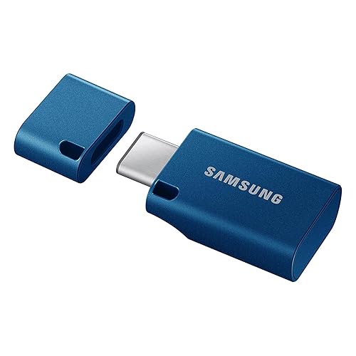 SAMSUNG Type-C™ USB Flash Drive, 512GB, Transfers 4GB Files in 11 Secs w/Up to 400MB/s 3.13 Read Speeds, Compatible w/USB 3.0/2.0, Waterproof, 2024, Blue, MUF-512DA/AM - 512 GB - Blue