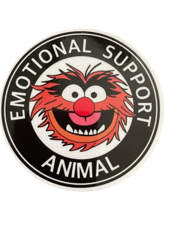 Emotional Support Animal 3x3 Inch | Waterproof | Vinyl Sticker