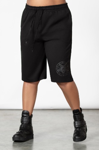 Breaking Point Longline Shorts [PLUS] | 3XL / Black / 100% Cotton
