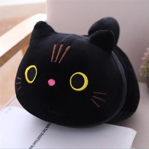 Kawaii 25cm Black Cat Plush - 1 / 25cm
