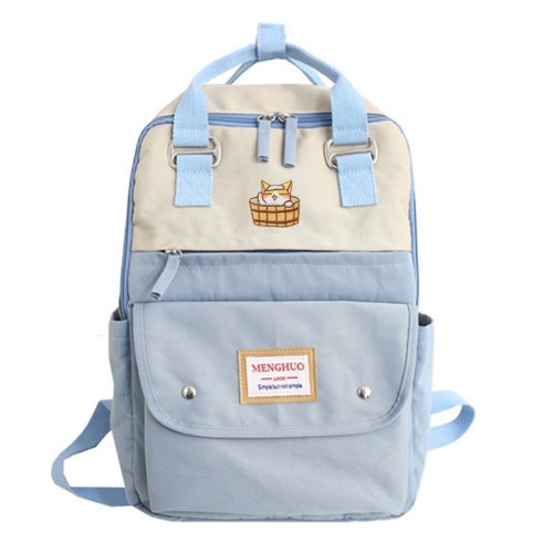 Kitten Bath Time Backpack - Blue Backpack