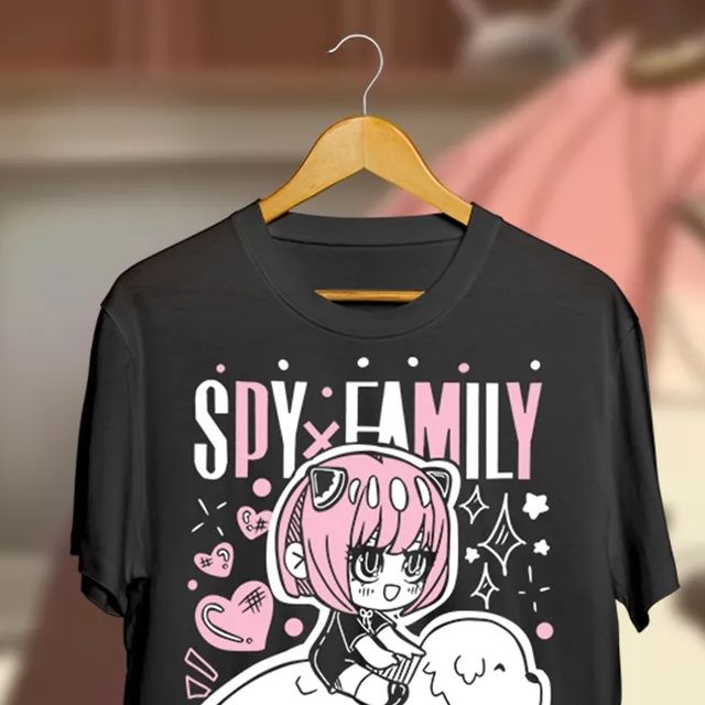 Vulpecula Poleras Serigrafia Diseño de anya y bond para poleras oscuras