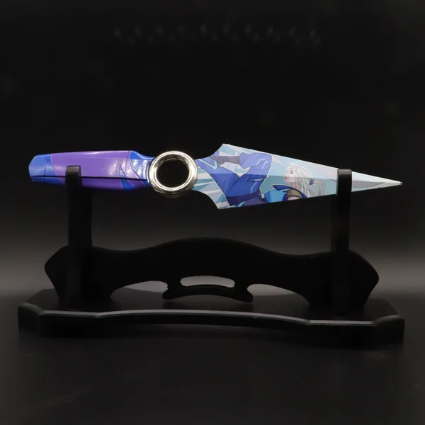 Go Volume 1 Knife Jett Go Vol Knife Kunai Life Size Metal Replica Cosplay Prop Game Collection Gamer Gift