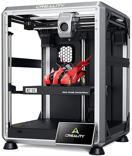 Creality K1 SE 3D Printer, 2024 New Version 600mm/s High-Speed Hands-Free Auto Leveling Flagship-Level Direct Extruder Quick-swap Tri-Metal Nozzle K1 Upgrade 3D Printer - K1 SE