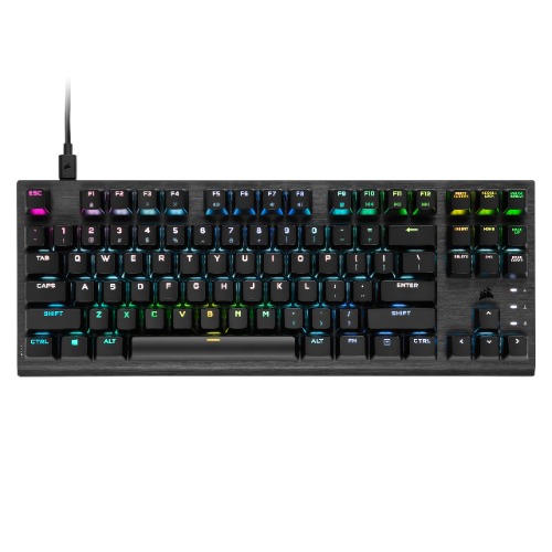 Corsair K60 PRO TKL Wired Optical-Mechanical OPX Linear Switch Gaming Keyboard with 8000Hz Polling Rate - Black - 