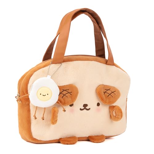 Toast Plush Bag for Nintendo Switch and Other Accessories