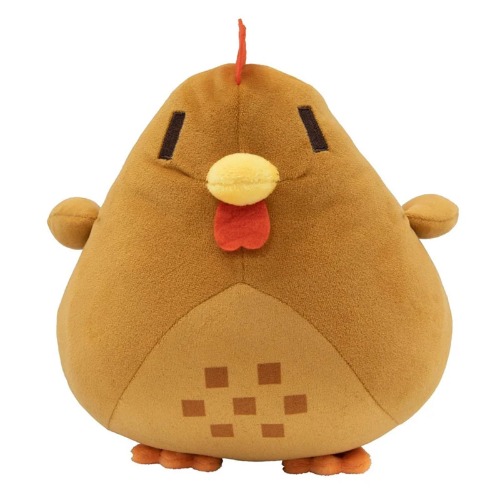 20 cm Stardew Valley kip knuffel, zachte schattige knuffelpop, cartoon kip metgezel pop, Kerstmis Valentijnsdag verjaardagscadeaus voor kinderen(Size:20cm,Color:Bruin) - Bruin