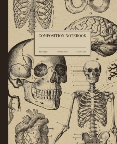 Composition Notebook College Ruled: Human Anatomy
