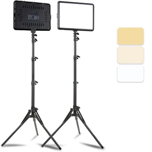 Panel de luz LED para fotografía y vídeo, Kit de lámpara de estudio fotográfico de 8/12 pulgadas para Sesión de Streaming en vivo, con soporte para trípode - AliExpress 44