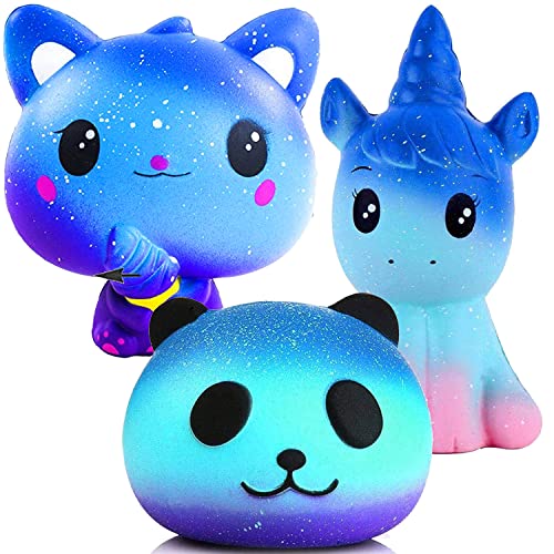 Squishy Set Anitstress Spielzeug squishy toys Squeeze Toy Einhorn Katze Panda Figet Toy Sensorisches Fidget Spielzeug Kinder Mädchen Junge Geburtstag Geschenk Weihnachten Adventskalender - 3pcs