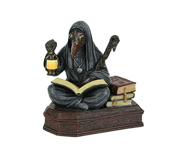 Veronese Design 5 1/8" Mortician Apothecarius Steampunk Plague Doctor Resin Sculpture Handpainted Figurine