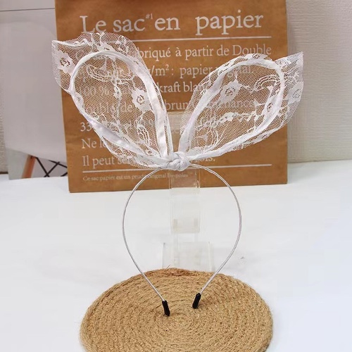 Cute Headband with Cat Ears - White 6