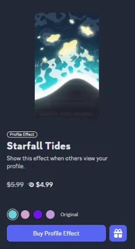 Starfall Tides Discord Profile Effect
