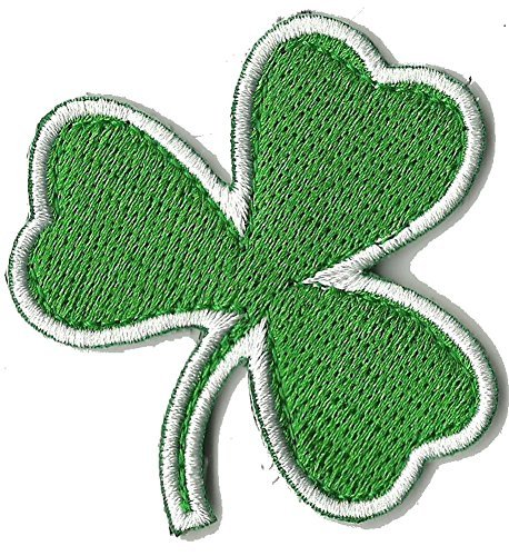 Die Cut Irish Clover Tactical Patch 2"x2" - Green - Color