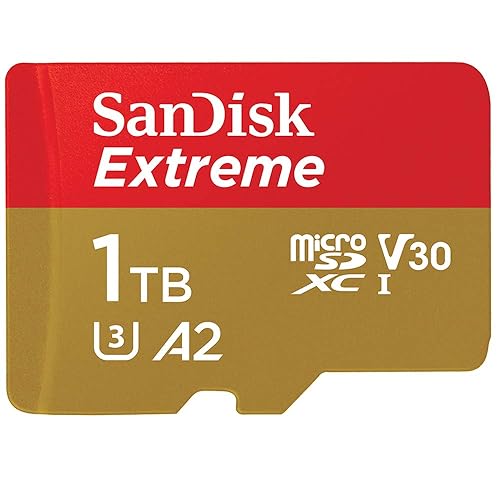 SanDisk 1TB Extreme microSDXC UHS-I Memory Card with Adapter - Up to 160MB/s, C10, U3, V30, 4K, A2, Micro SD - SDSQXA1-1T00-GN6MA - Card Only - 1TB