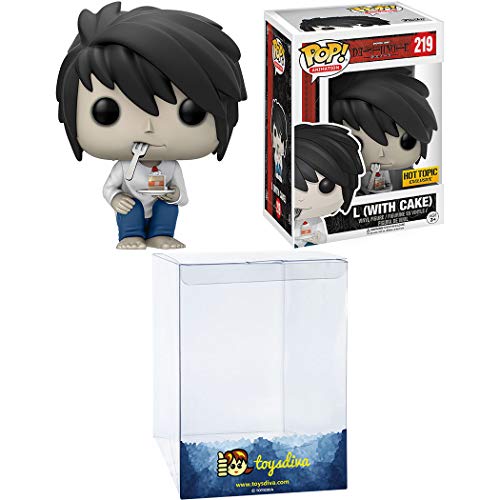 L [with Cake] (Hot Topic Exc): Funk o Pop! Animation Vinyl Figure Bundle with 1 Compatible 'ToysDiva' Graphic Protector (219 - 13578 - B)