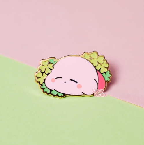 Clover Poyo Hard Enamel Pin - [A Grade] / Simple Rubber Back
