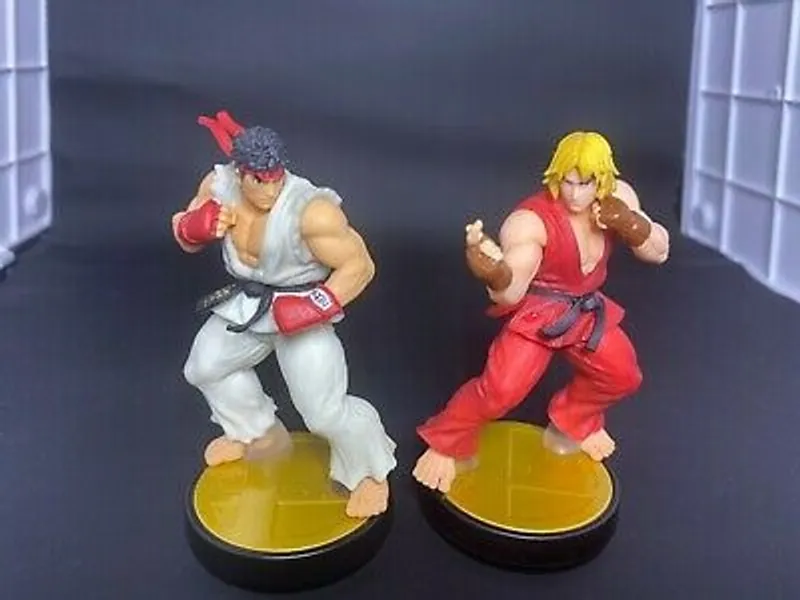 Ryu - Ken - Amiibo No. 56, 69 - Nintendo - Smash Bros - Free Post - Good Cond  | eBay
