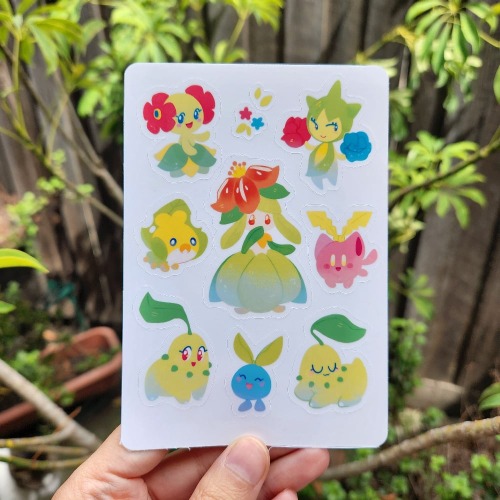 Grass PKMN Sticker Sheet 