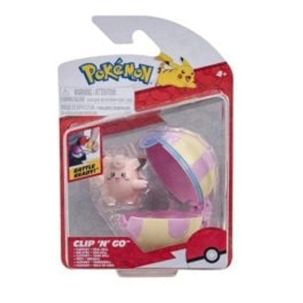 Pokemon Clefairy & Heal Ball Clip 'N' Go Figurine Set