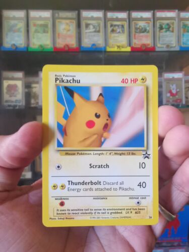 Pokemon Card 1999 PIKACHU Rare Non-Holo WOTC #26 BLACK STAR PROMO NM  | eBay