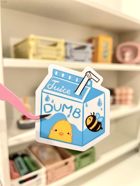 Dumb Juice Die-cut Sticker By Mouis & Co. | In.cube8r