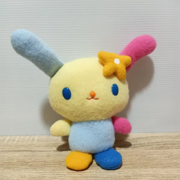 Usahana Rabbit Plush Mascot Doll Toy Sanrio Smiles 2003 Japan 7.5&#034;
