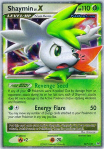 Shaymin LV.X - 127/127 - Rare Holo HP, English Pokemon Platinum 412897559439 | eBay