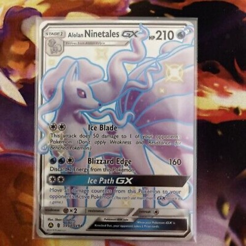 Alolan Ninetales GX SV53/SV94 Ultra Rare Shiny Hidden Fates Pokemon Card  | eBay