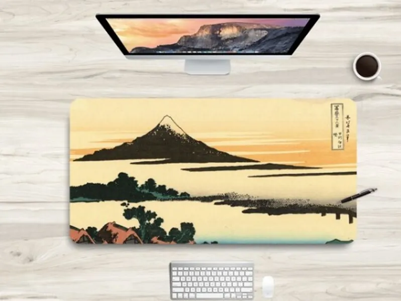 Desk Mat Mountain Japanese Mount Fuji Wide Desk Pad Nature | Etsy